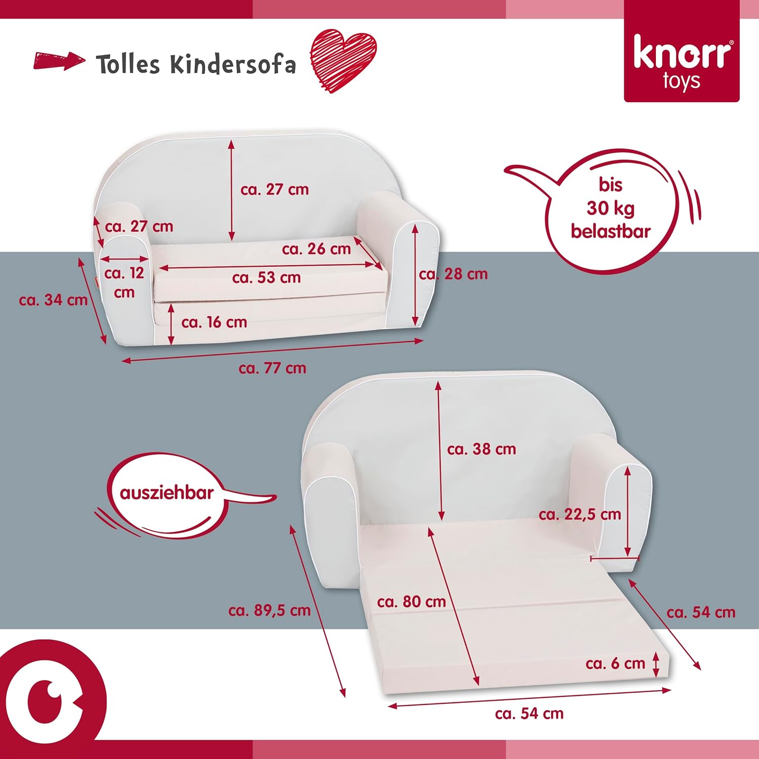 KNORRTOYS.COM 75015 divano per bambini - immagine 3