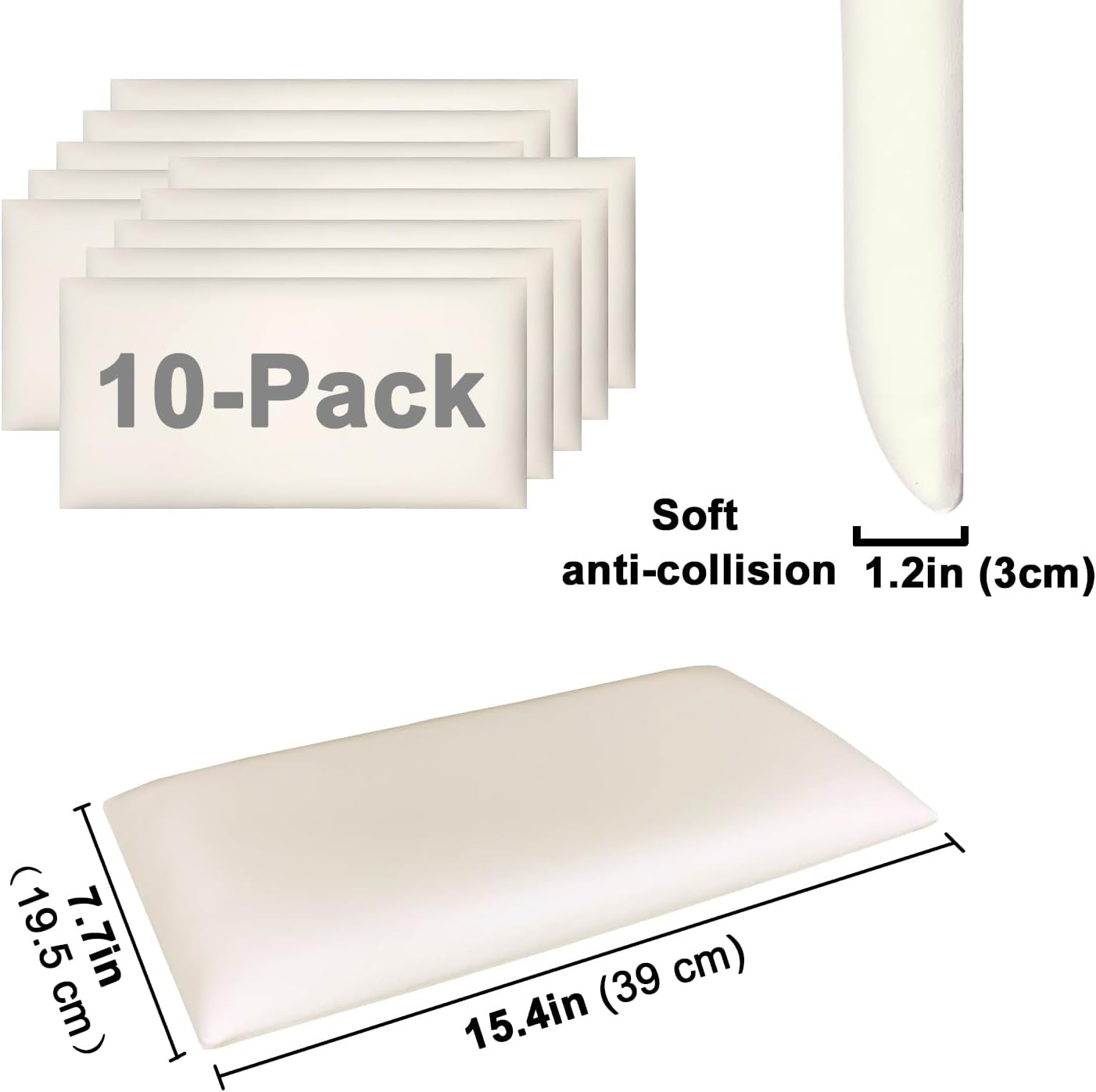 Yu Li 3dh Imbottitura da Parete 3D Anti-Collisione, 10pz - immagine 2