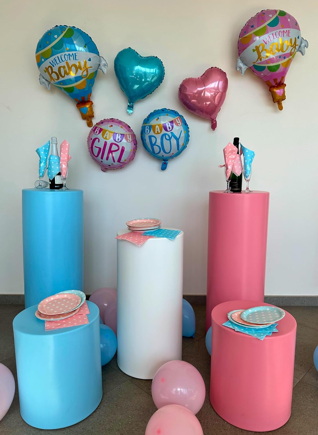 Kloris Colonna Cilindrica Sweet Table Bianca - immagine 3