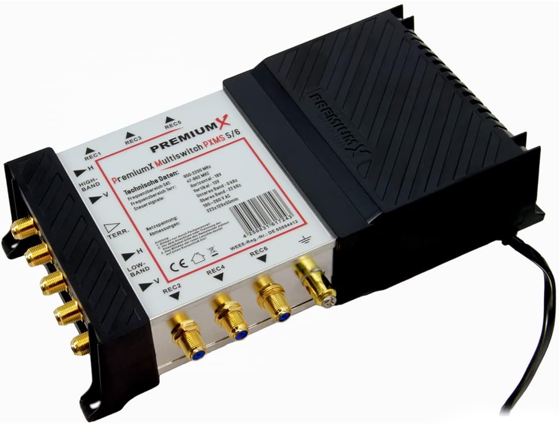 Premium X PXMS Multiswitch 5/6 con Alimentatore - immagine 3