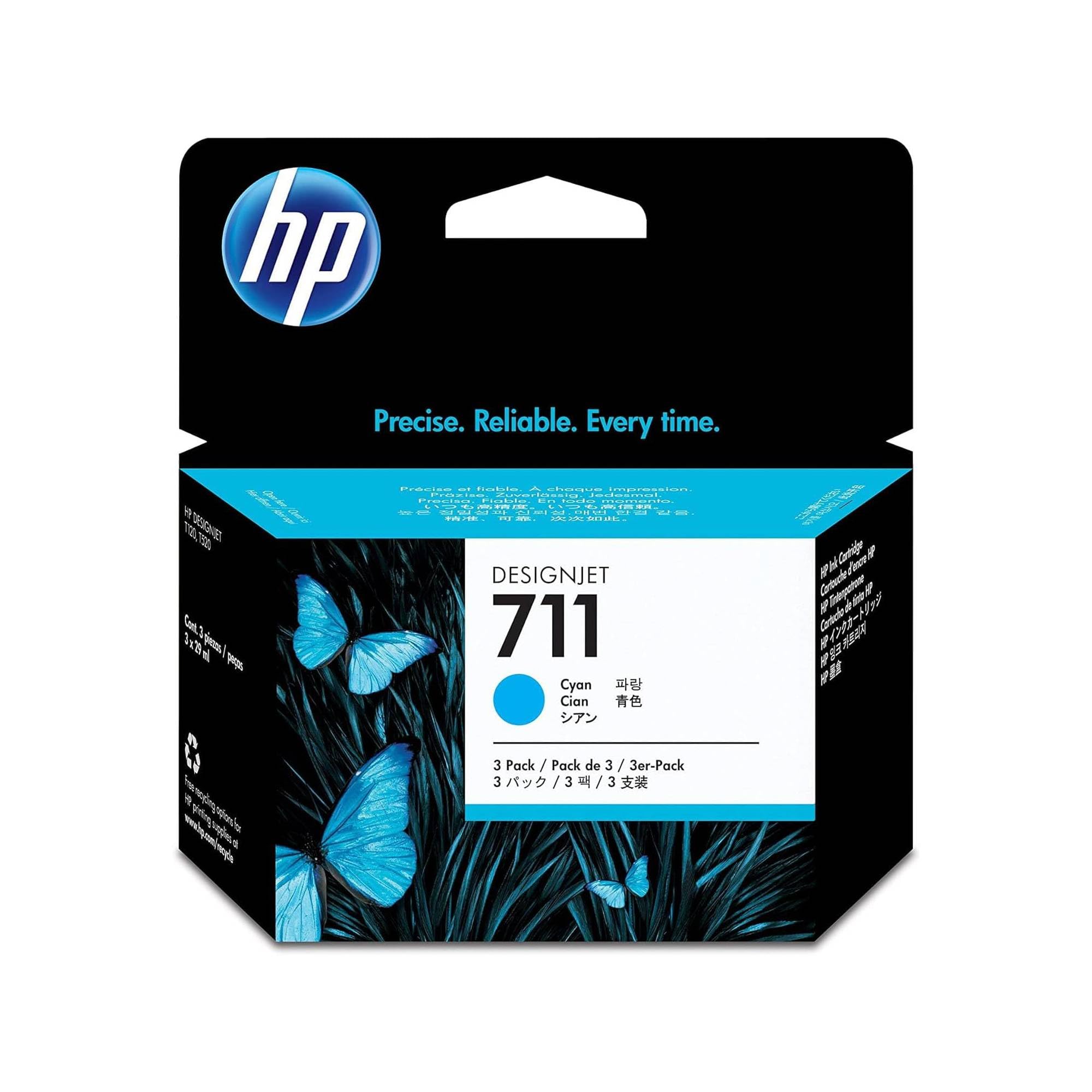 HP 711 CZ134A - Confezione 3 Cartucce Originali Ciano