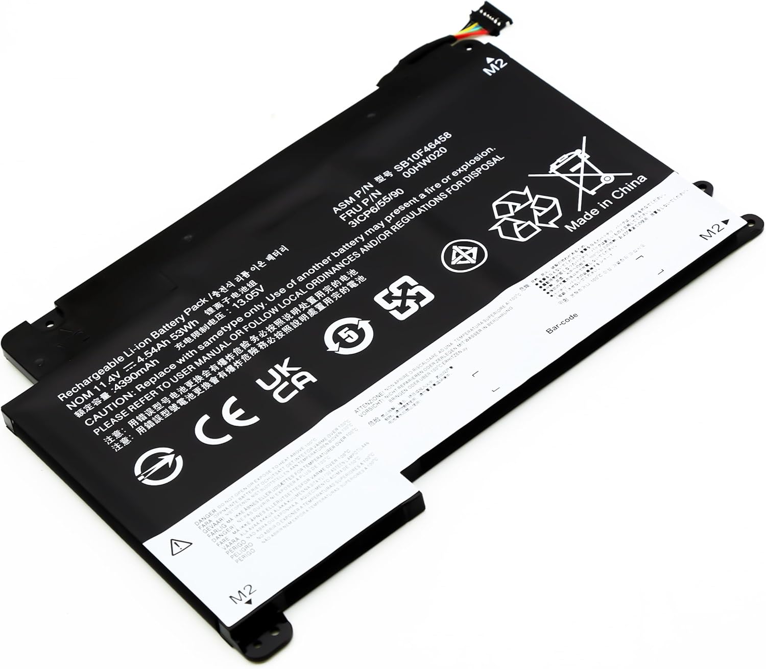 Blesys Batteria per Lenovo ThinkPad Yoga 460, 11.4V 53Wh - immagine 3