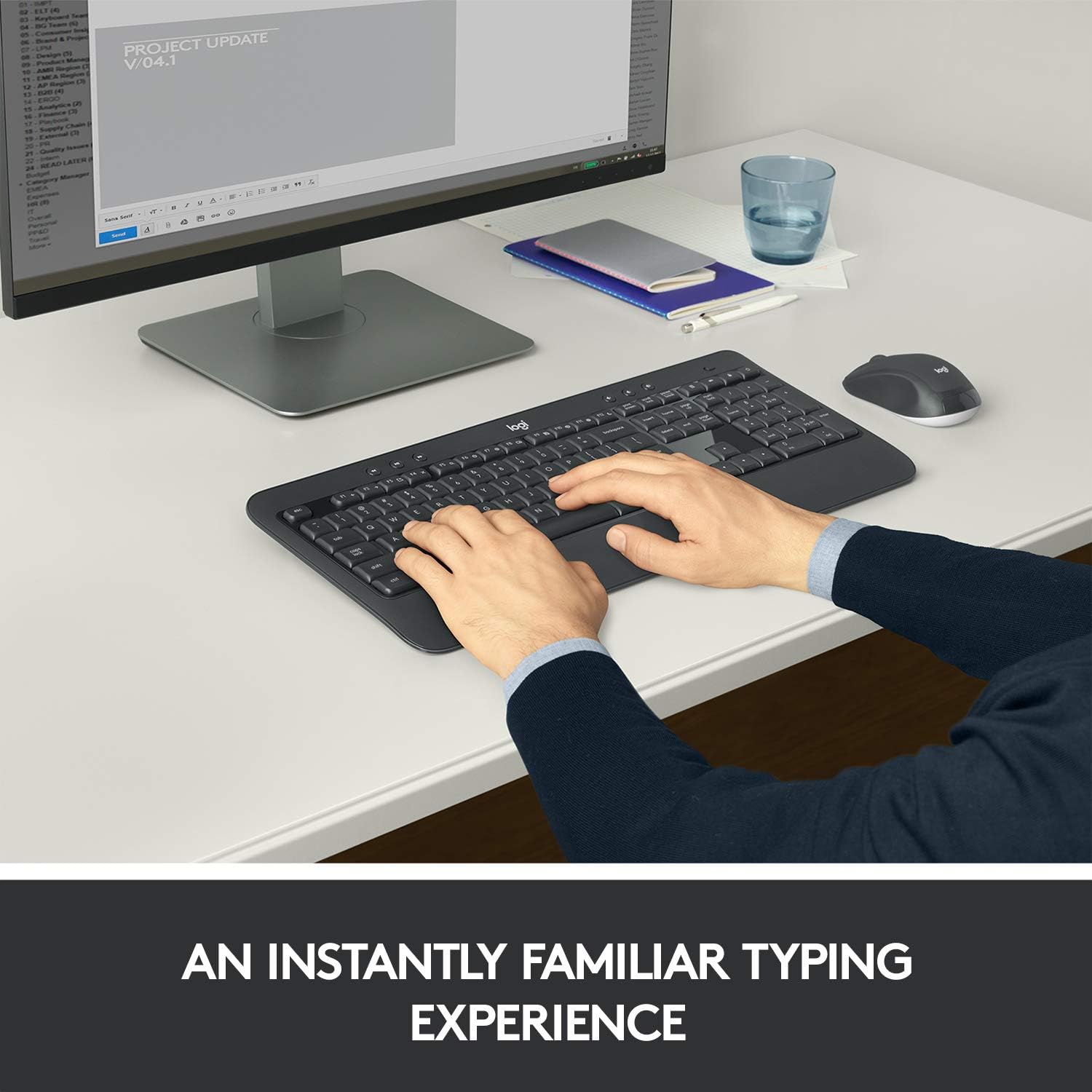 Logitech MK540 Advanced Combo Tastiera e Mouse Wireless, Nero - immagine 2