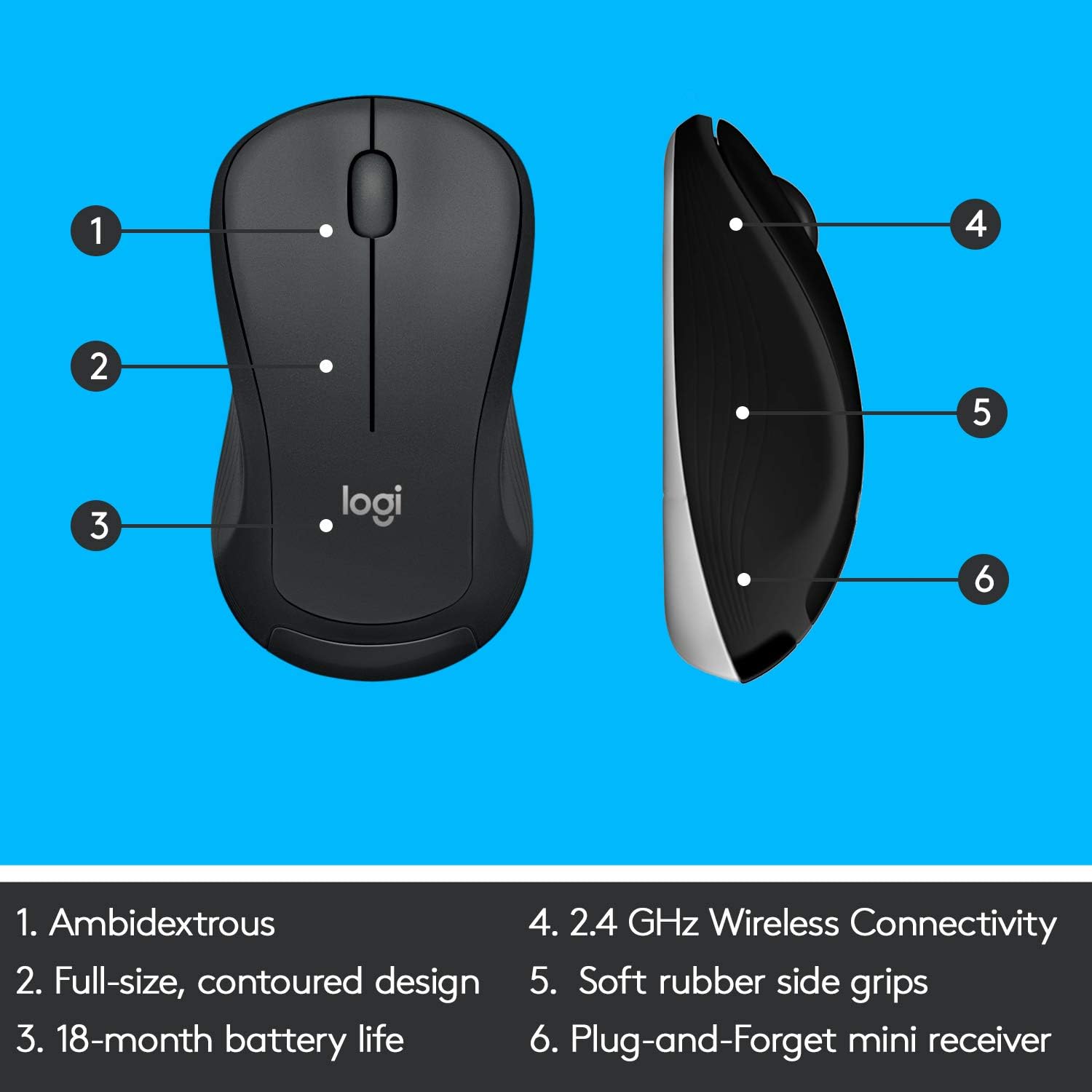 Logitech MK540 Advanced Combo Tastiera e Mouse Wireless, Nero - immagine 8