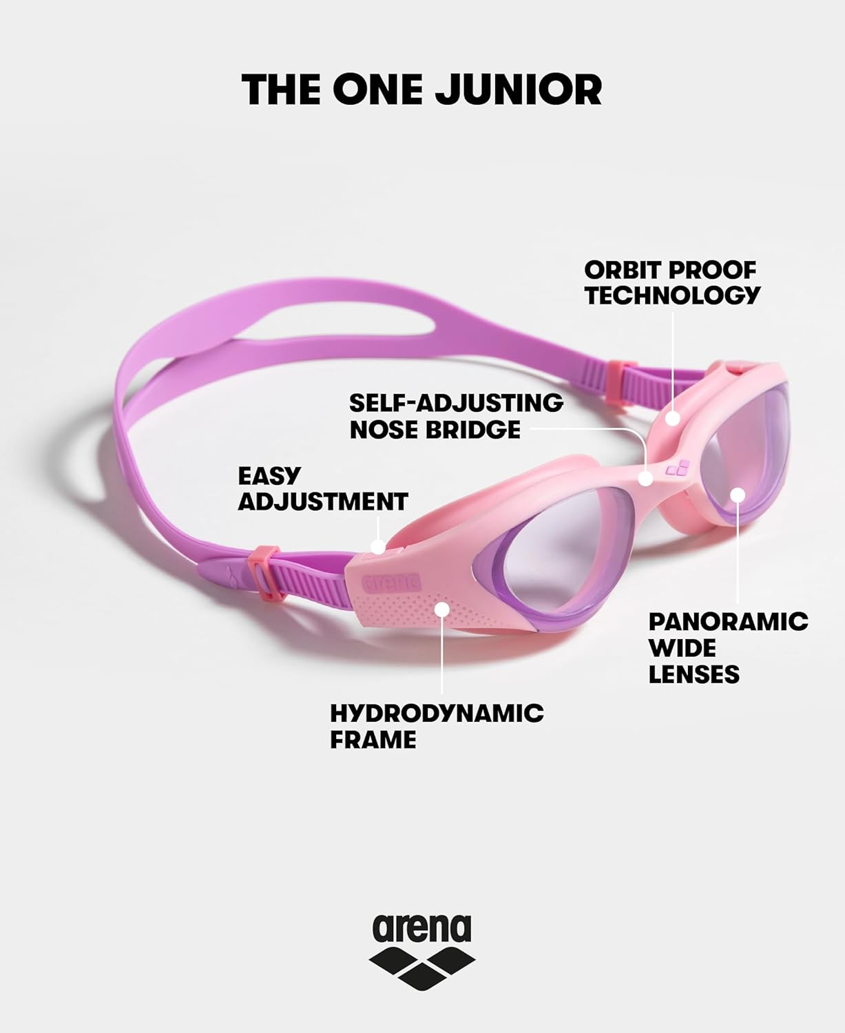 Arena The One Junior Occhialini Nuoto Anti-Appannamento - immagine 2