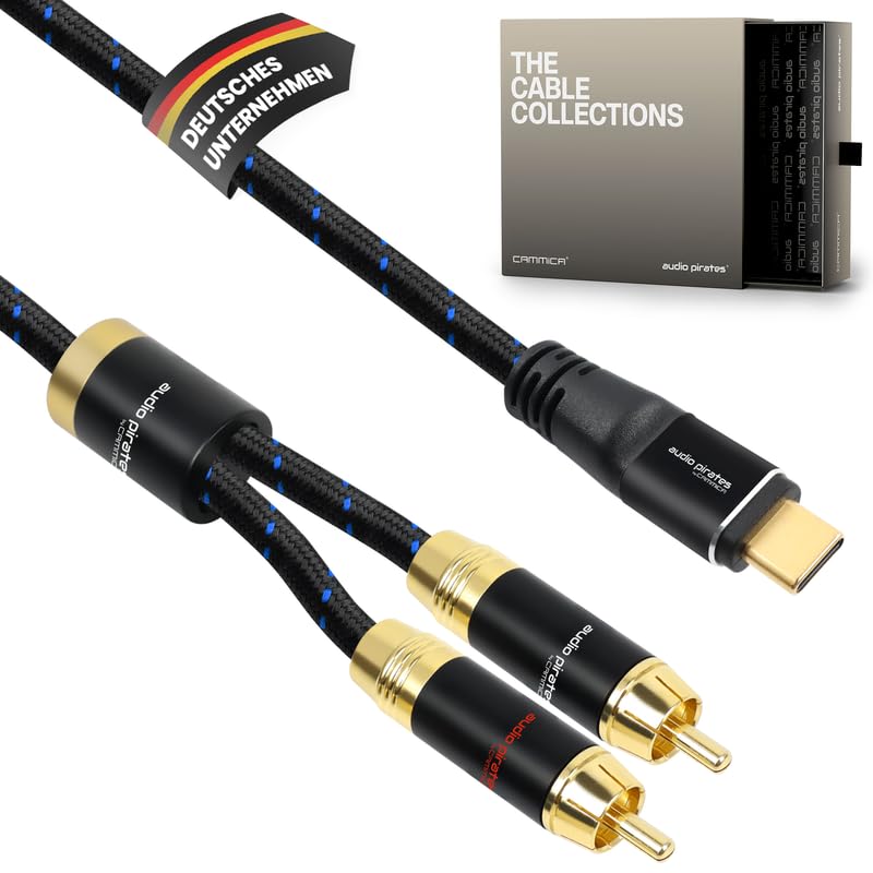audio pirates by cammica Cavo USB-C a 2 RCA 10 metri