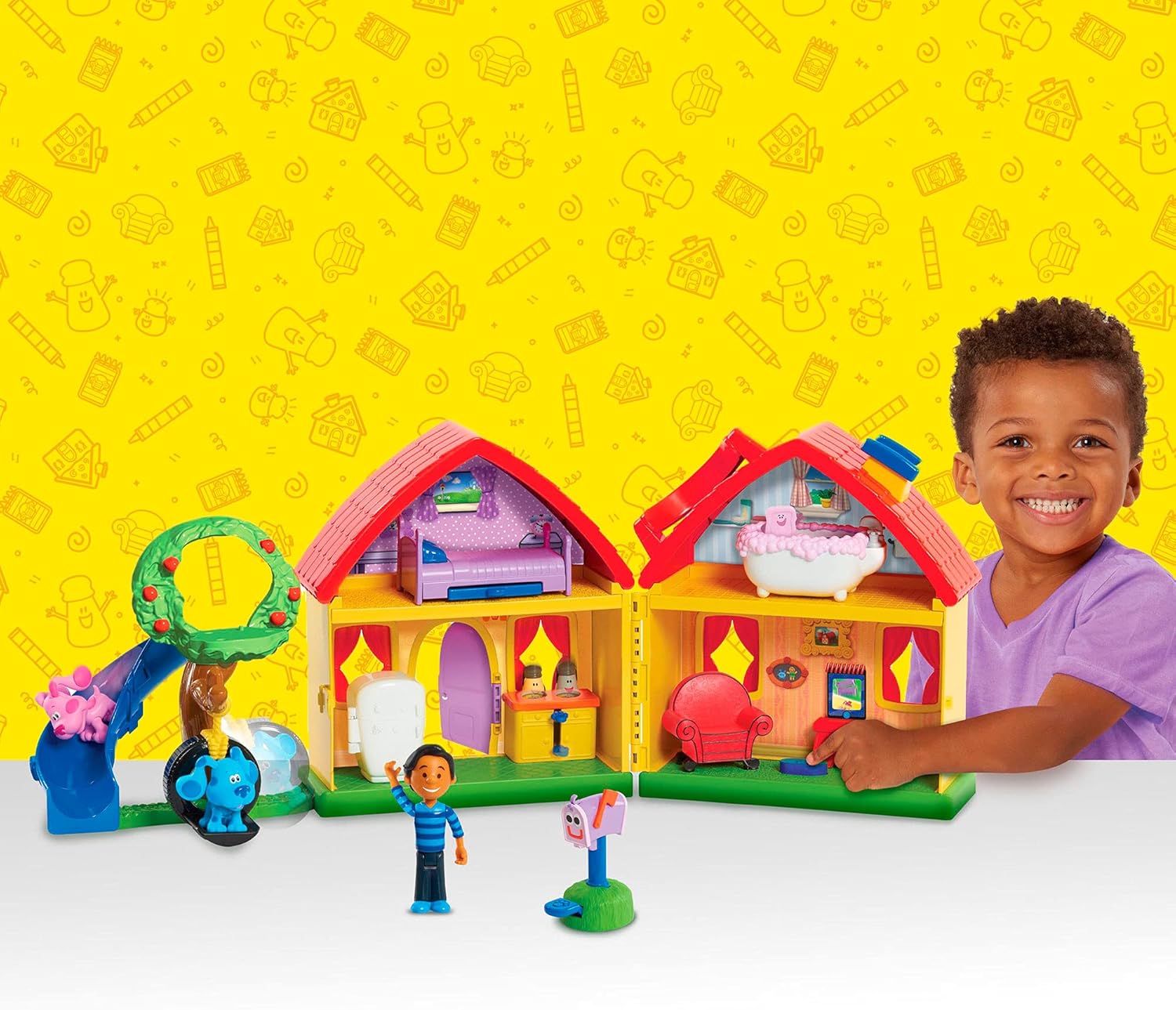 GIOCHI PREZIOSI Blue's Clues & You - Playset Casa con Suoni - immagine 5