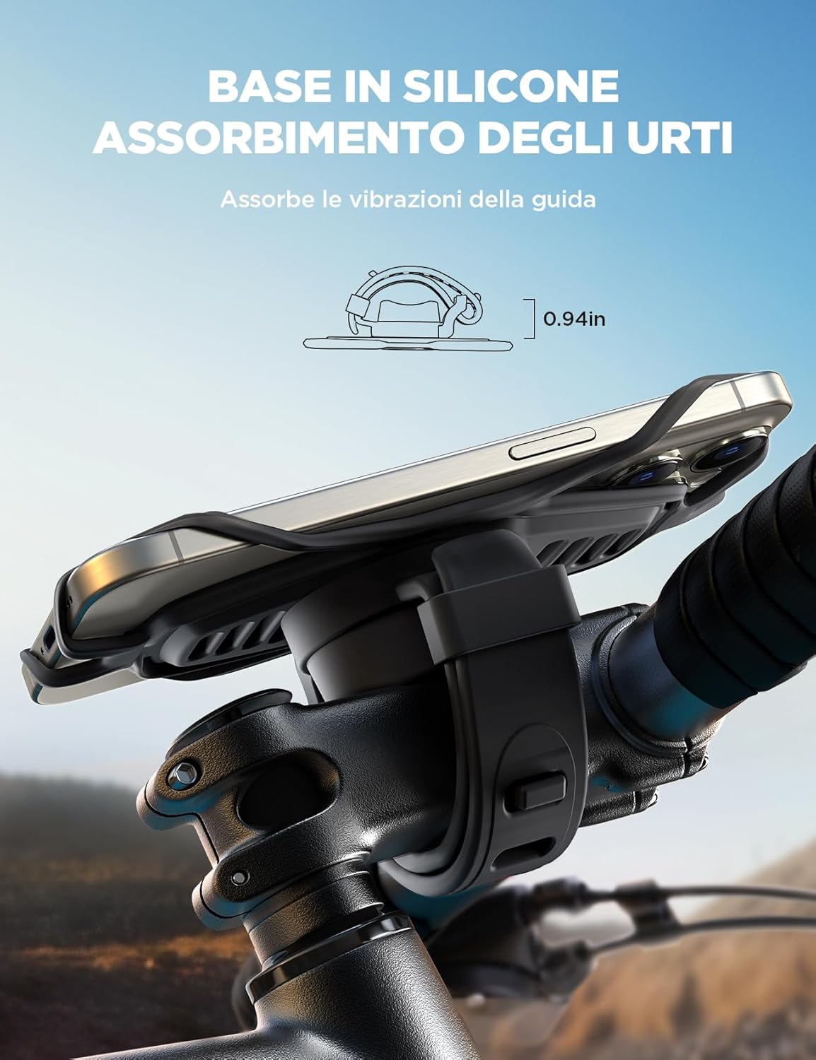 Joyroom Porta Cellulare Bici 2024 con Assorbimento Urti - immagine 2