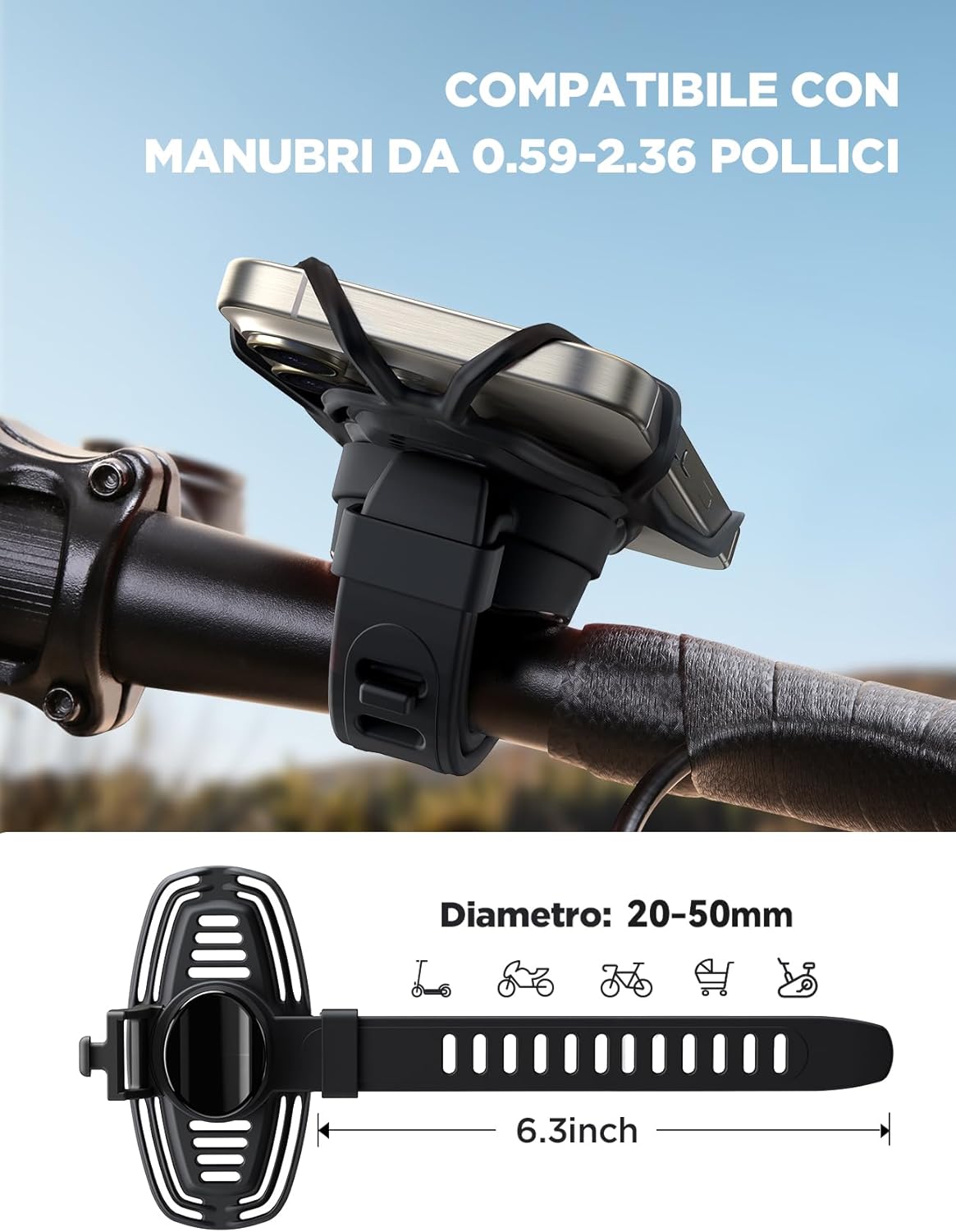 Joyroom Porta Cellulare Bici 2024 con Assorbimento Urti - immagine 6