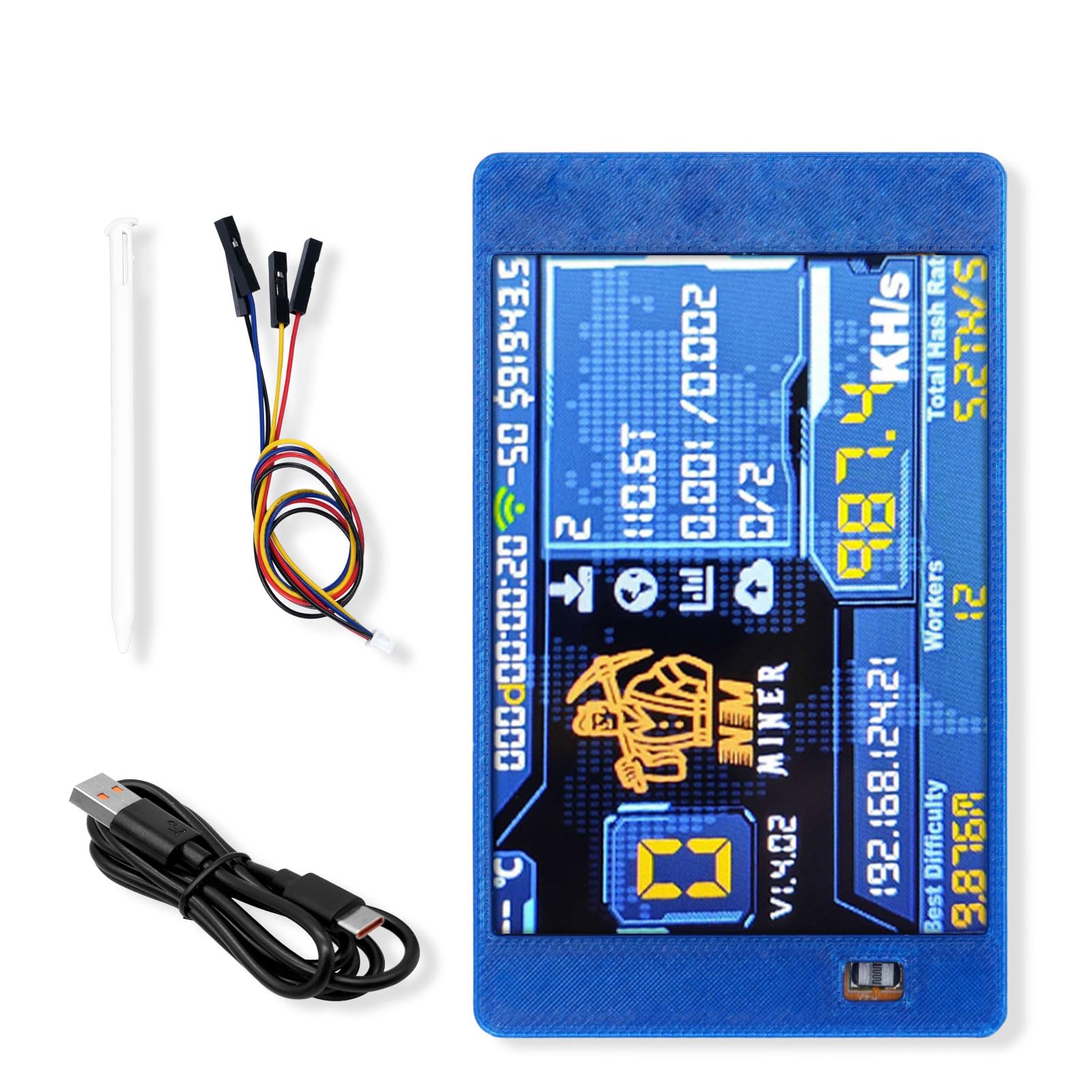 NerdMiner V2 Mining Bitcoin con Custodia Blu 1060KH/S