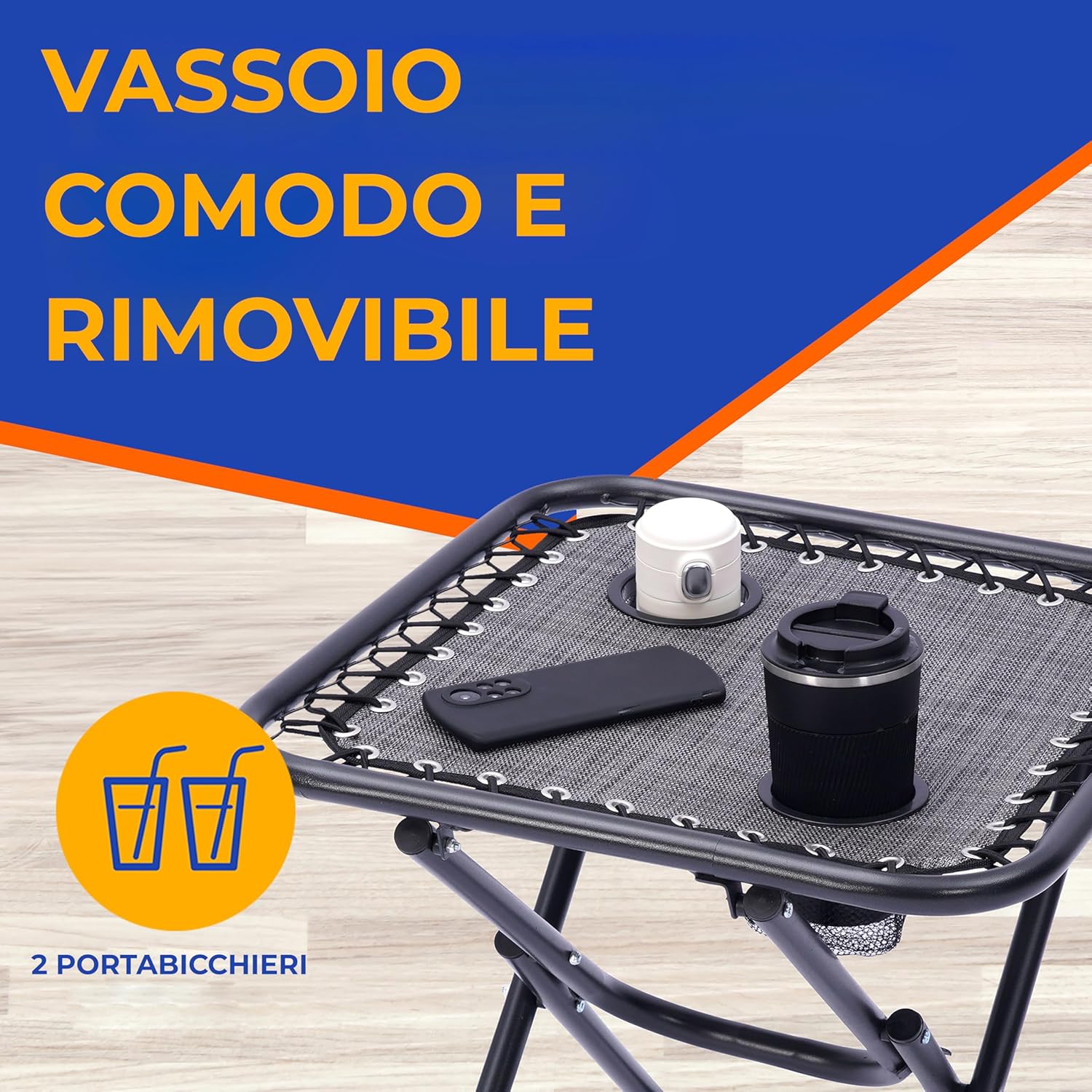 Serenelife Set 2 Sedie Reclinabili da Giardino - immagine 4