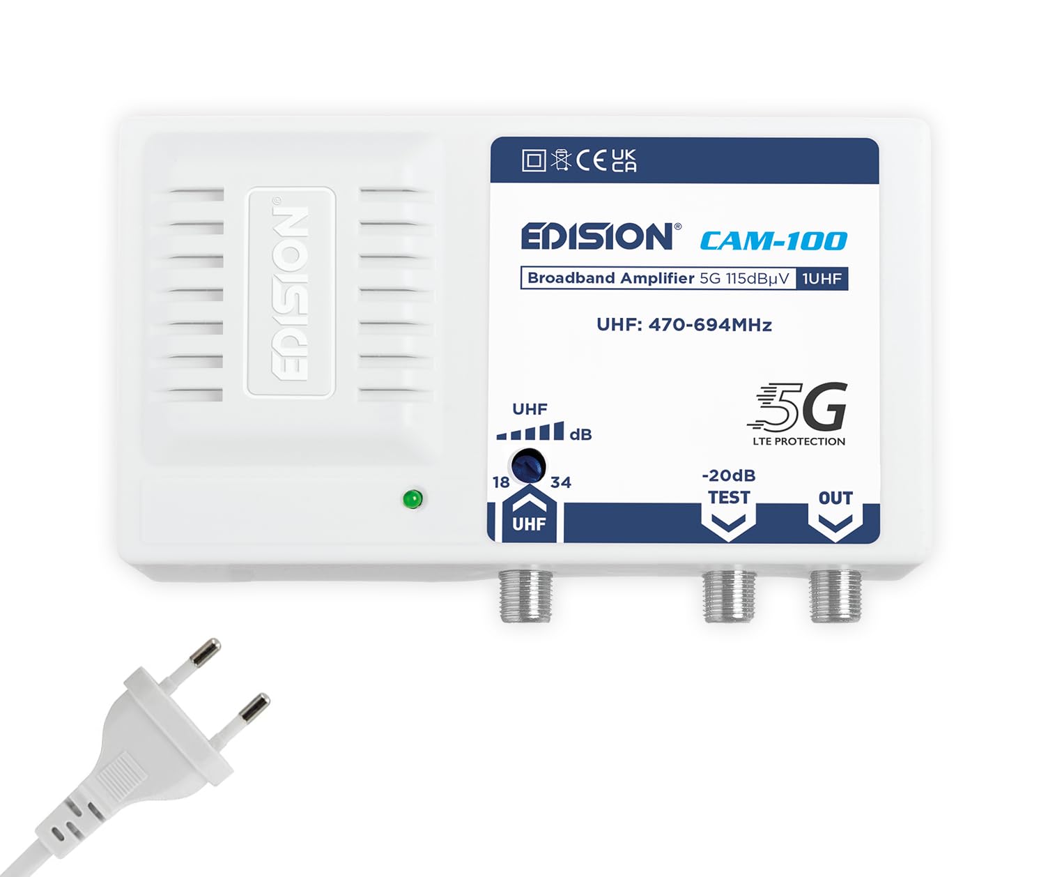 EDISION CAM-100 Amplificatore Antenna TV 18-34db