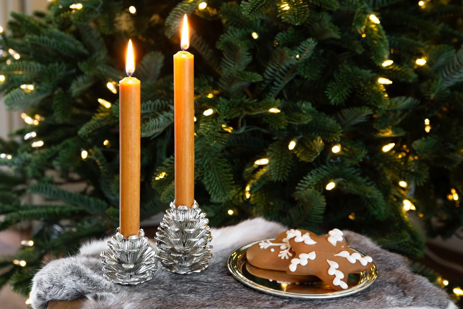 Edzard Portacandela pigna, Colore Argento, Altezza 6 cm - immagine 5