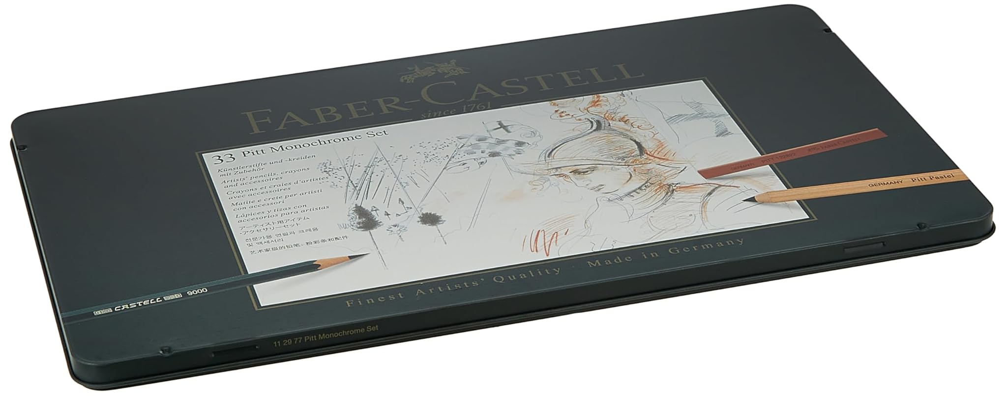 Faber-castell 112977 - Set Pitt Monocromatico 33 pezzi