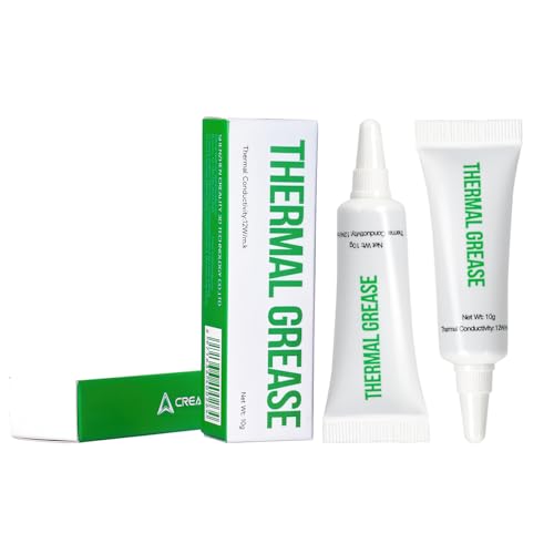 Creality 2 paste termiche ufficiali da 10 g per stampante 3D, alta conducibilità termica, isolamento e nessuna corrosione, sicuro ed ecologico, resistenza agli alti,