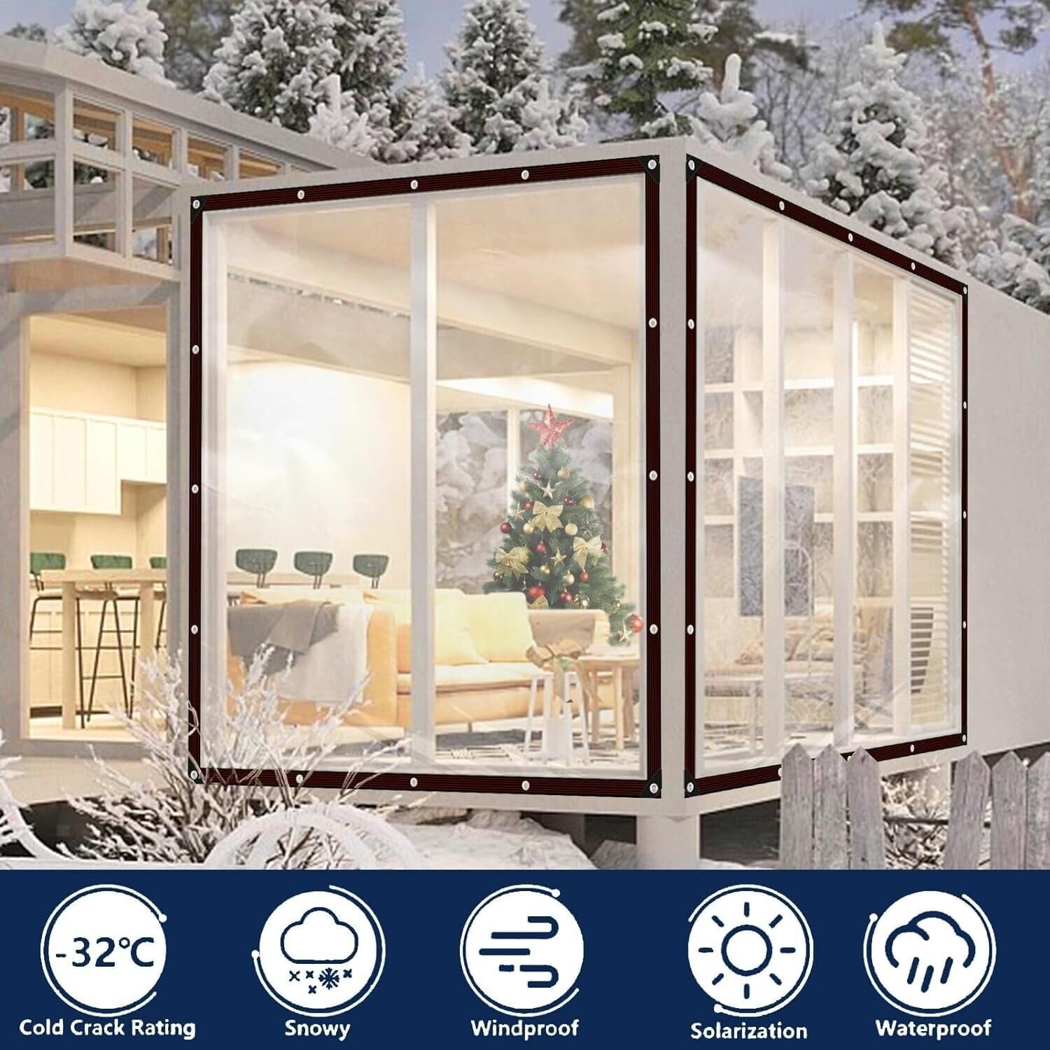 Telone Trasparente Impermeabile 3x6m - immagine 3