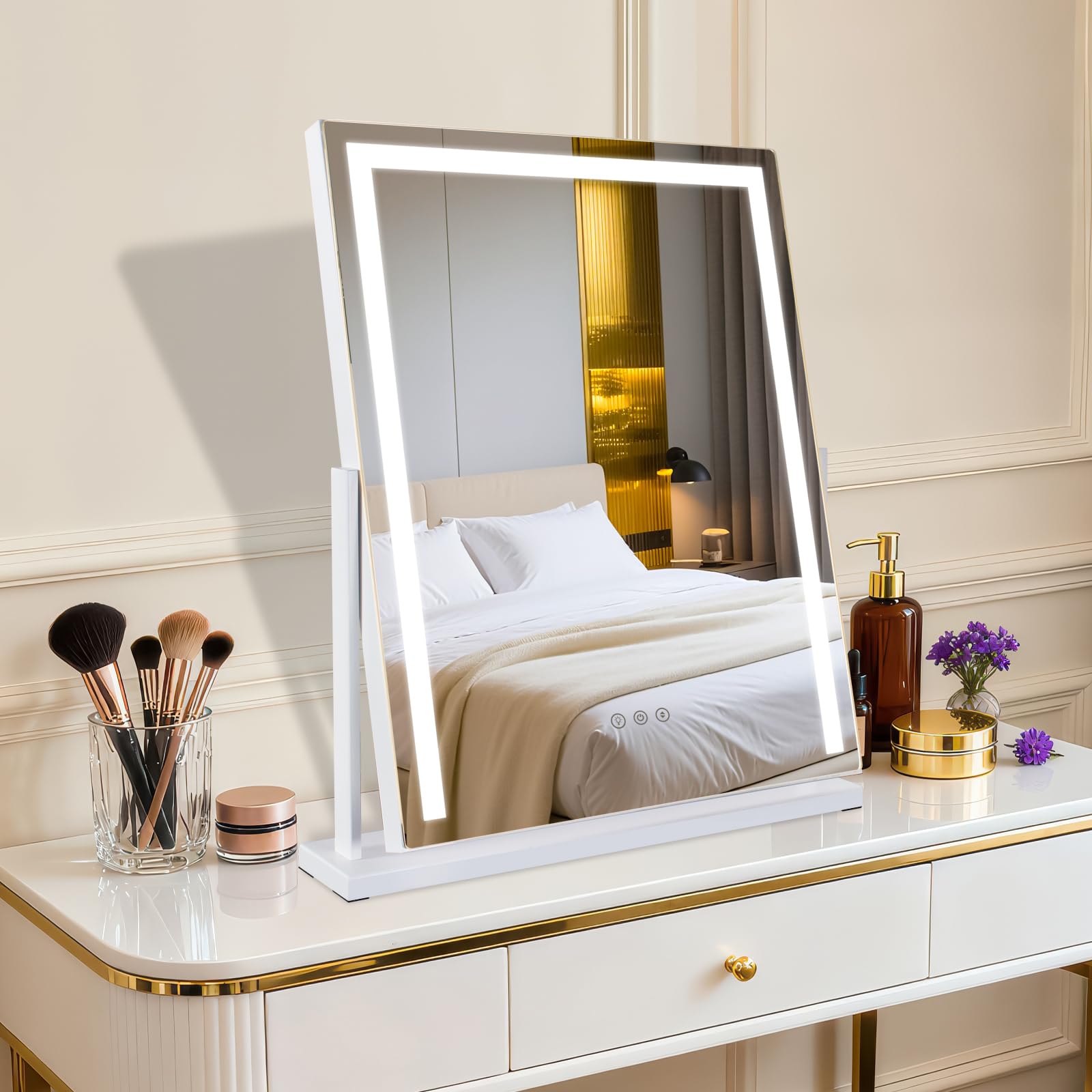 Specchio Cosmetico Hollywood con Luce 52x61cm