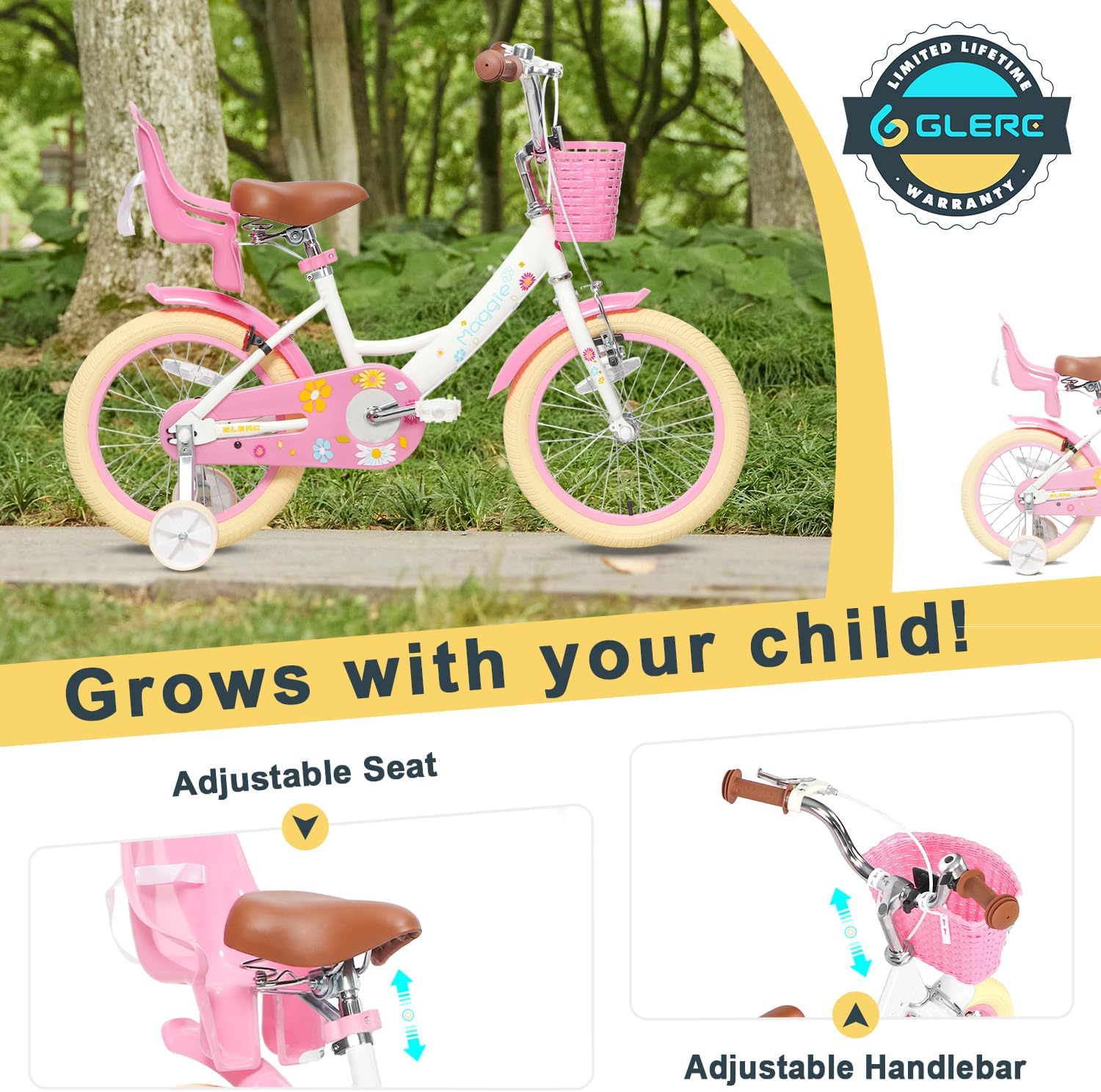 Glerc Bicicletta per Bambine 40,6 cm - immagine 4