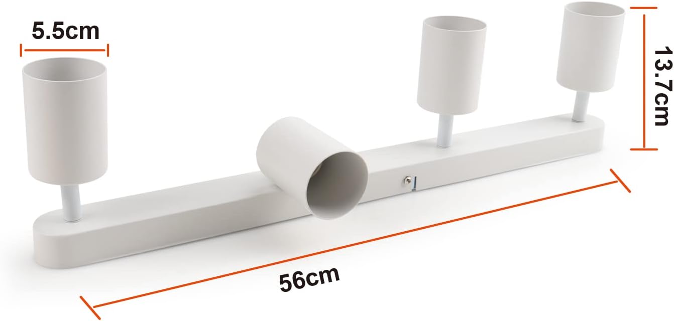 Lampada da Soffitto LED 4 Fiamme Orientabile GU10 - immagine 2