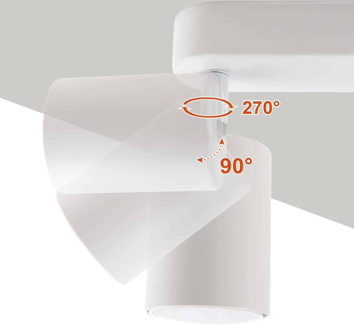 Lampada da Soffitto LED 4 Fiamme Orientabile GU10 - immagine 4