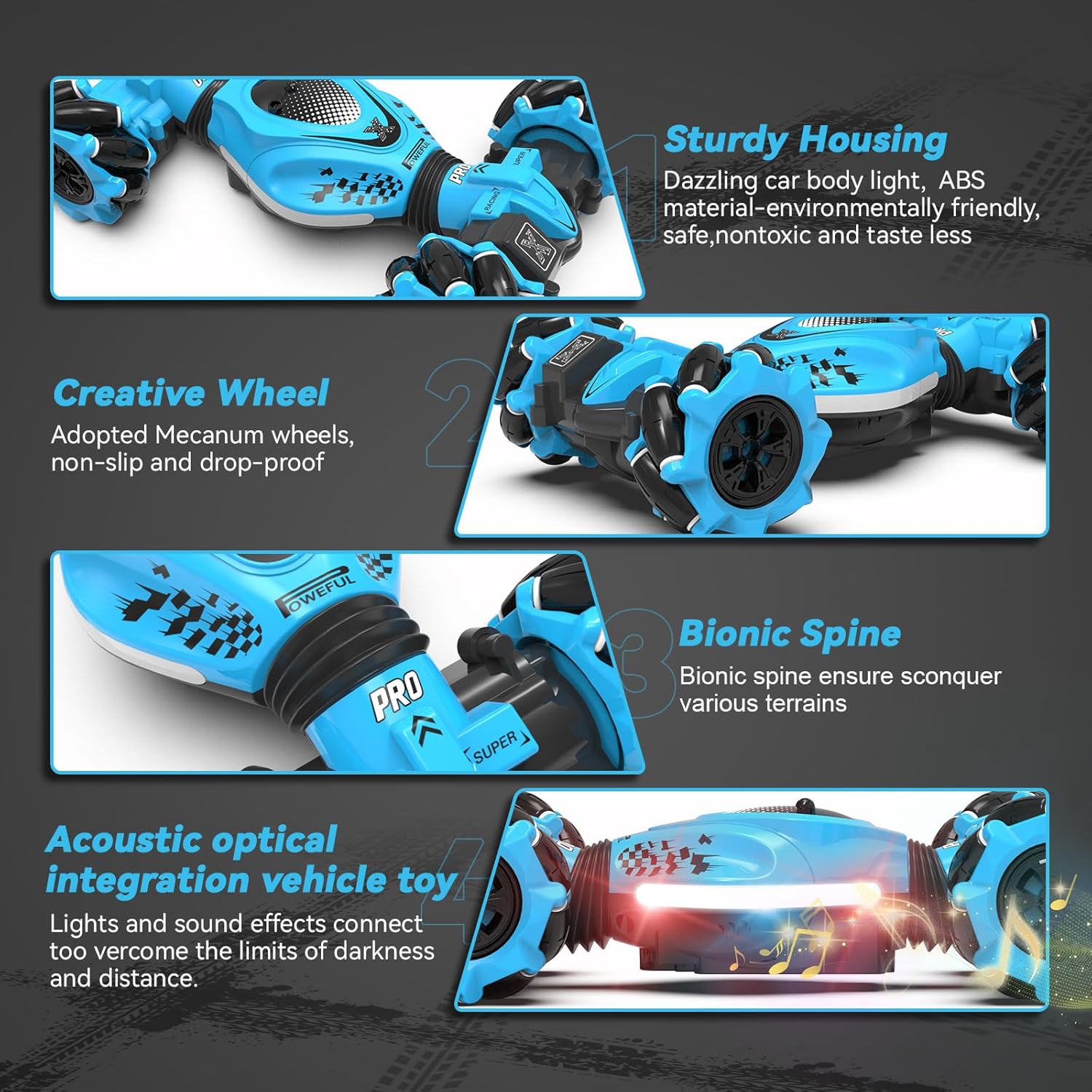 Dysaim Macchina Telecomandata RC Stunt Car 4WD - immagine 2