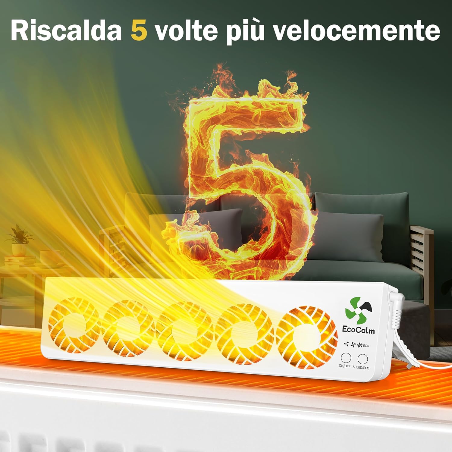 Ecocalm Ventole per Termosifoni Mono-set Intelligente - immagine 3