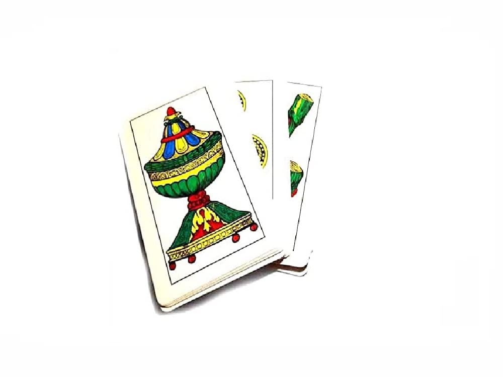 MAZZO CARTE PIACENTINE GIGANTI 18,5X10 CM,SCOPA BRISCOLA SCOPONE SCIENTIFICO