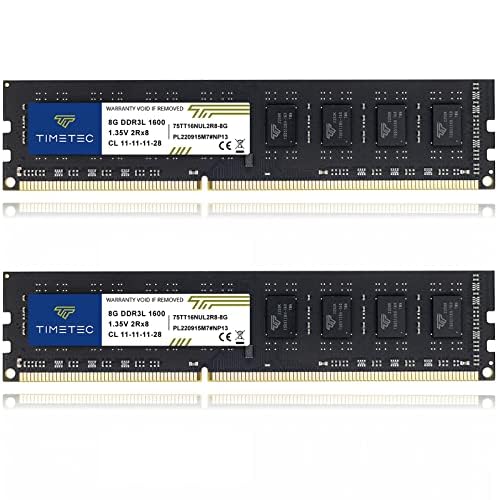 Timetec 16GB KIT (2x8GB) DDR3L/DDR3 1600MHz UDIMM