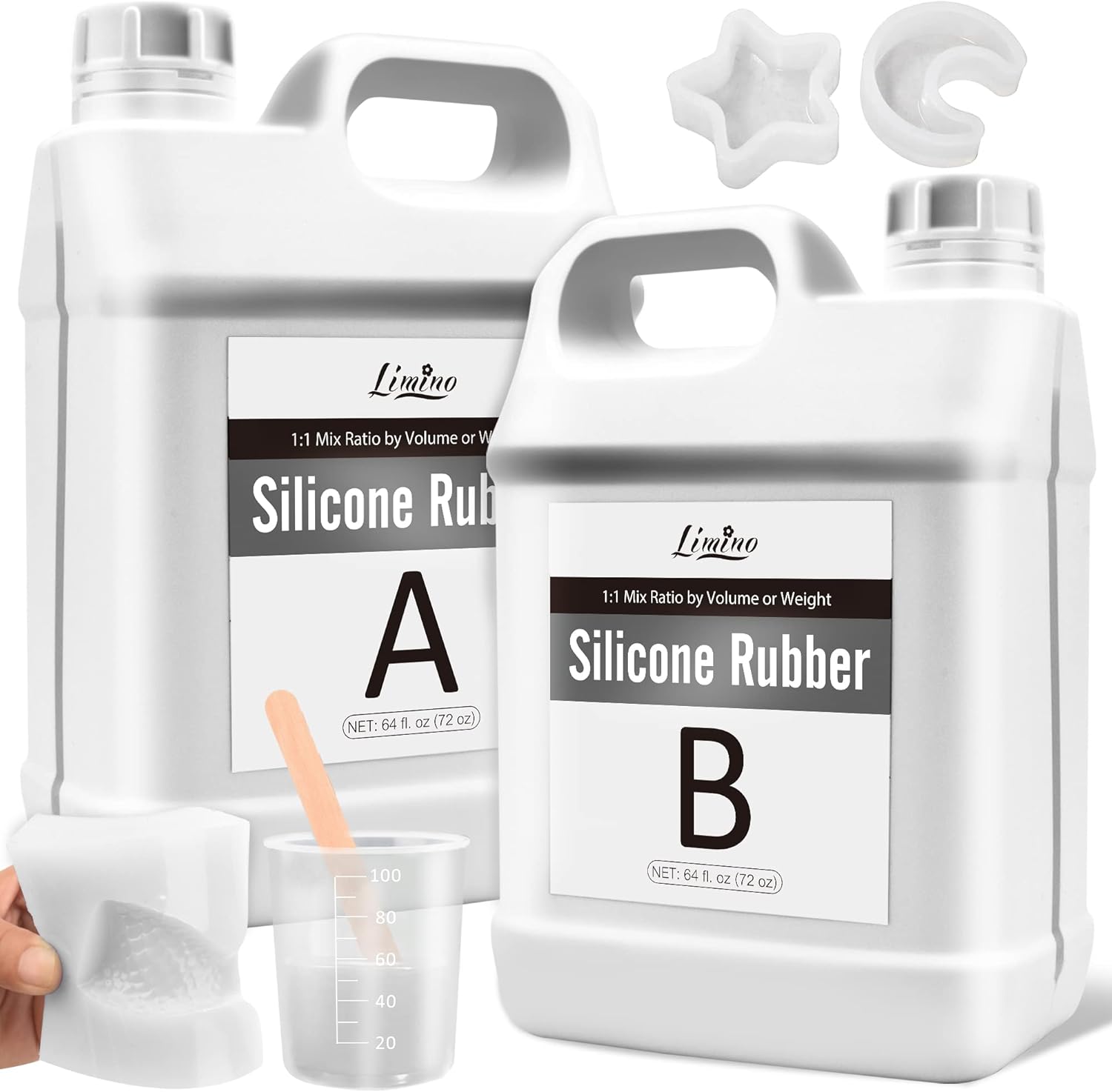 Gomma Silicone Liquido Traslucido 3.8L/4.2kg - immagine 1