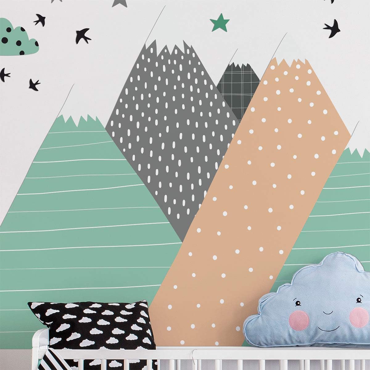 Ambiance Sticker Adesivo Murale Gigante Montagne Scandinave - immagine 4