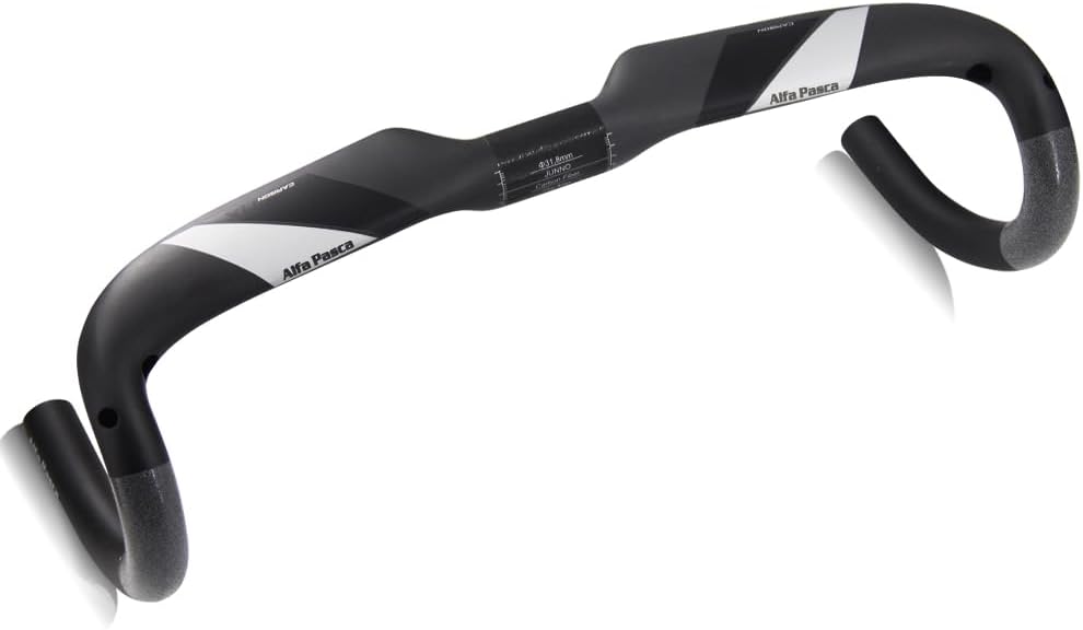 Alfa Pasca manubrio aero manubrio bici corsa carbonio 31,8mm manubri bici corsa UD opaca 440 - immagine 1