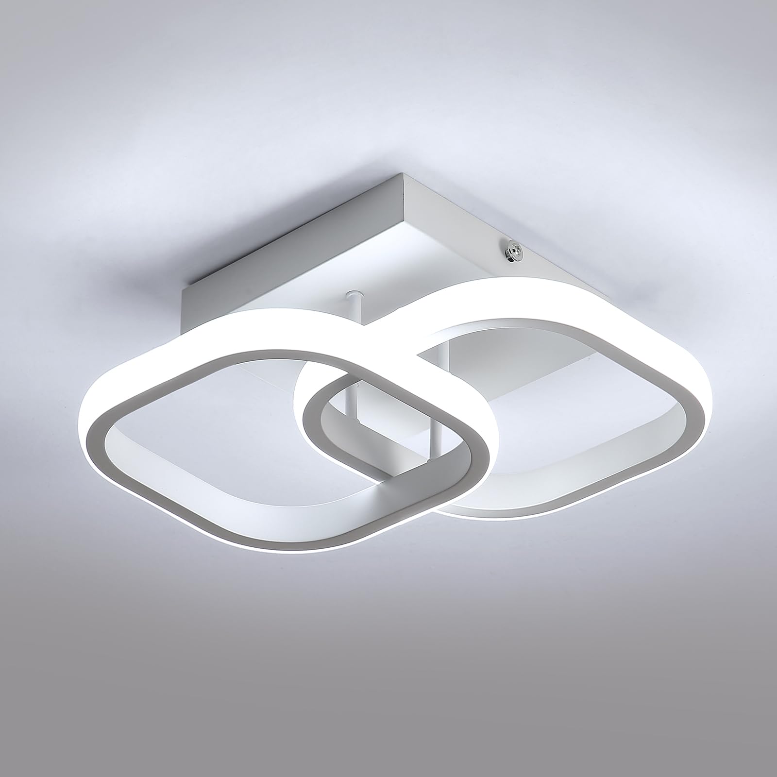 Osairous Plafoniera LED Soffitto Quadrata 22W 29CM