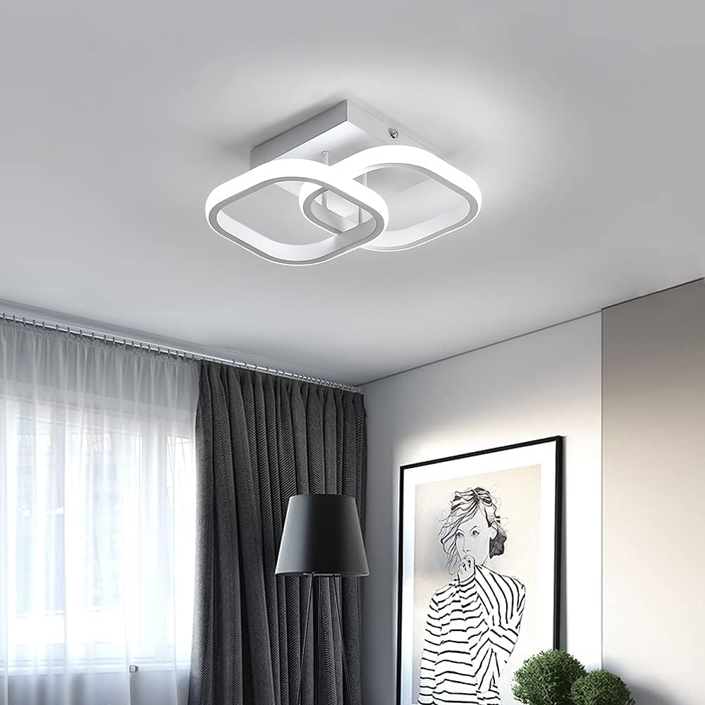 Osairous Plafoniera LED Soffitto Quadrata 22W 29CM - immagine 9