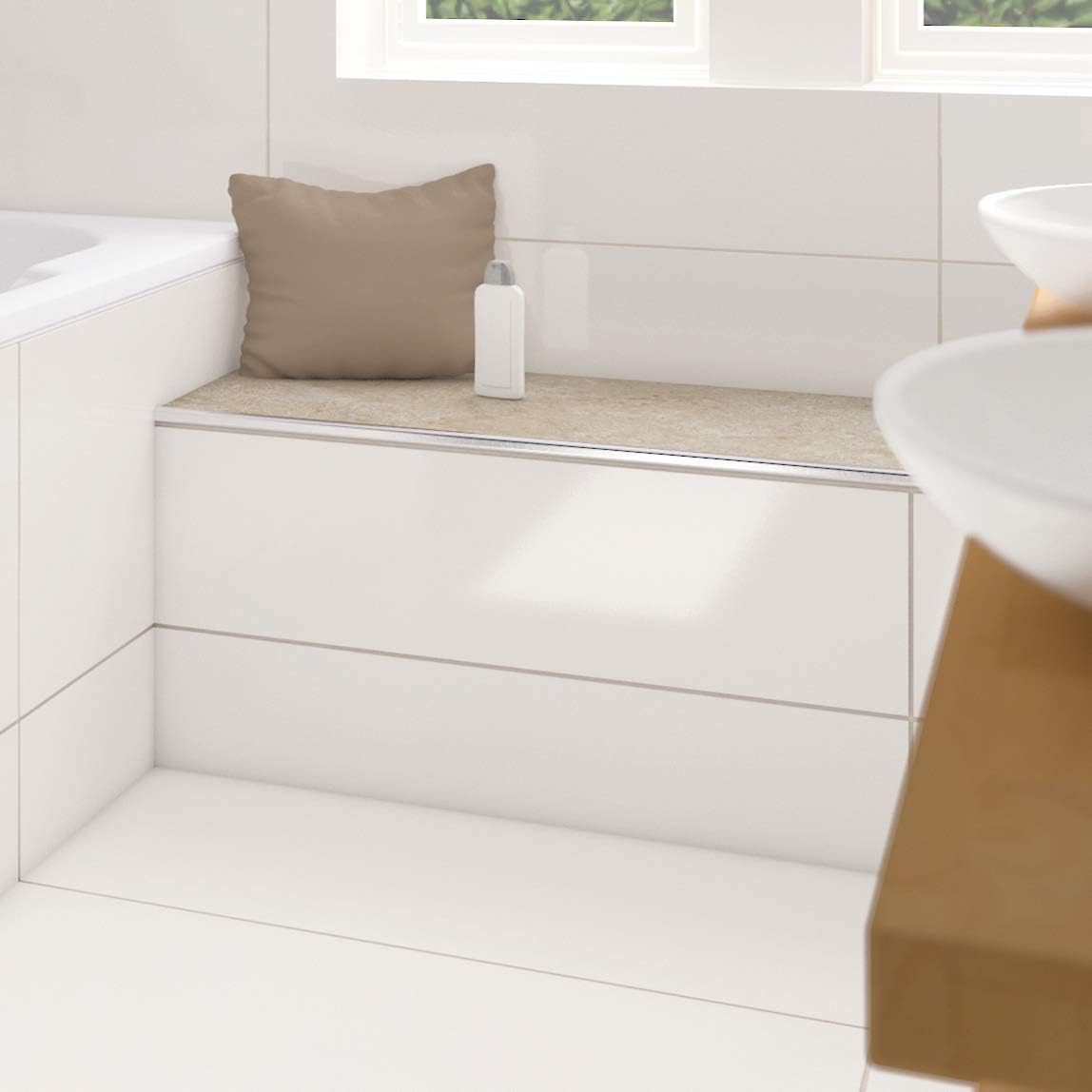 LUX ELEMENTS Panca Doccia Pronta per Piastrellare - immagine 7