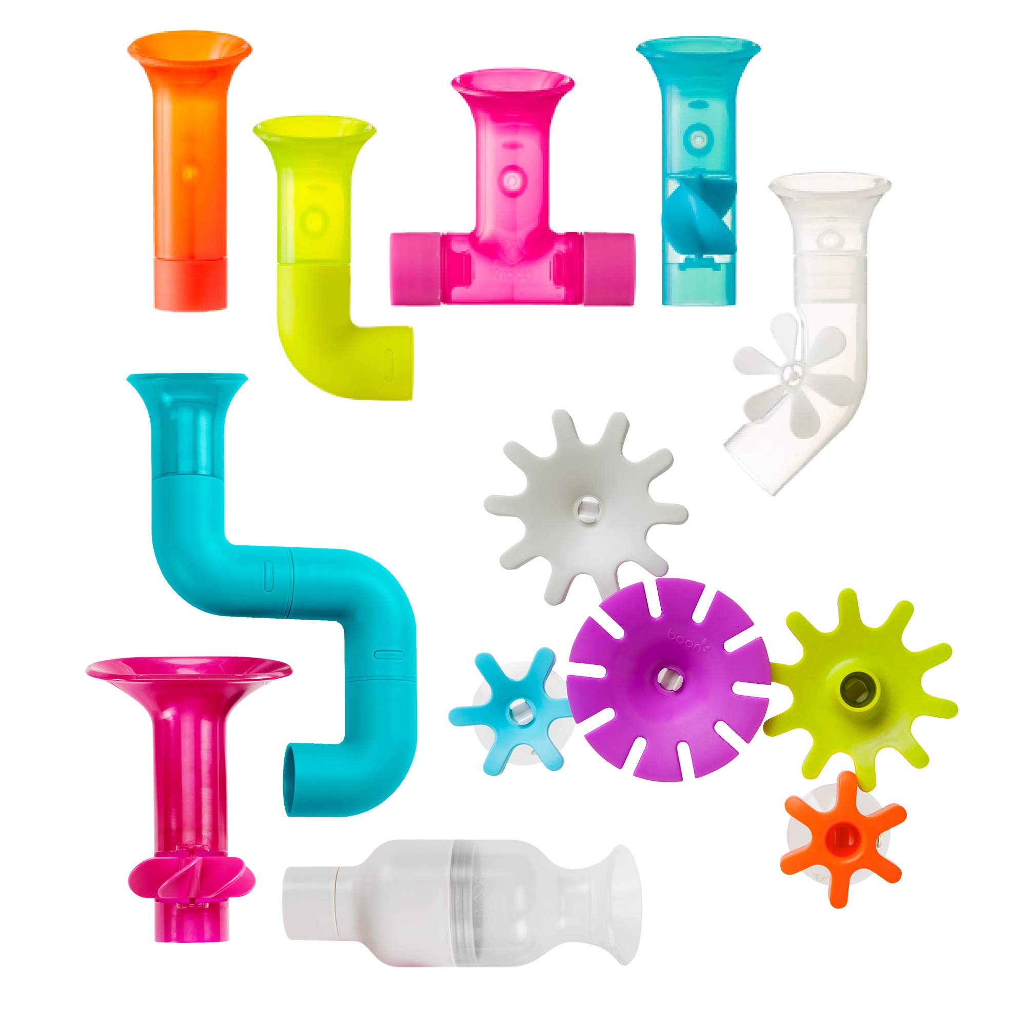 Boon Pipes Cogs Tubes Baby Bath Toy Bundle