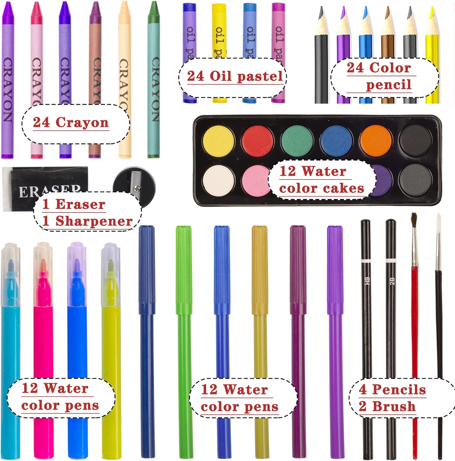 Kinspory Valigetta Colori Bambina 150 Pezzi - immagine 3