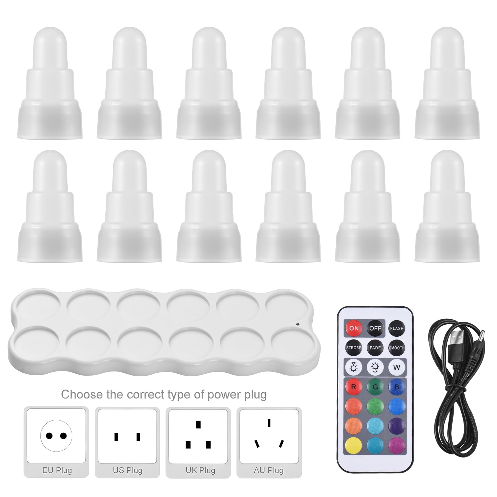 Agatige Candele LED Senza Fiamma - 12 Pezzi