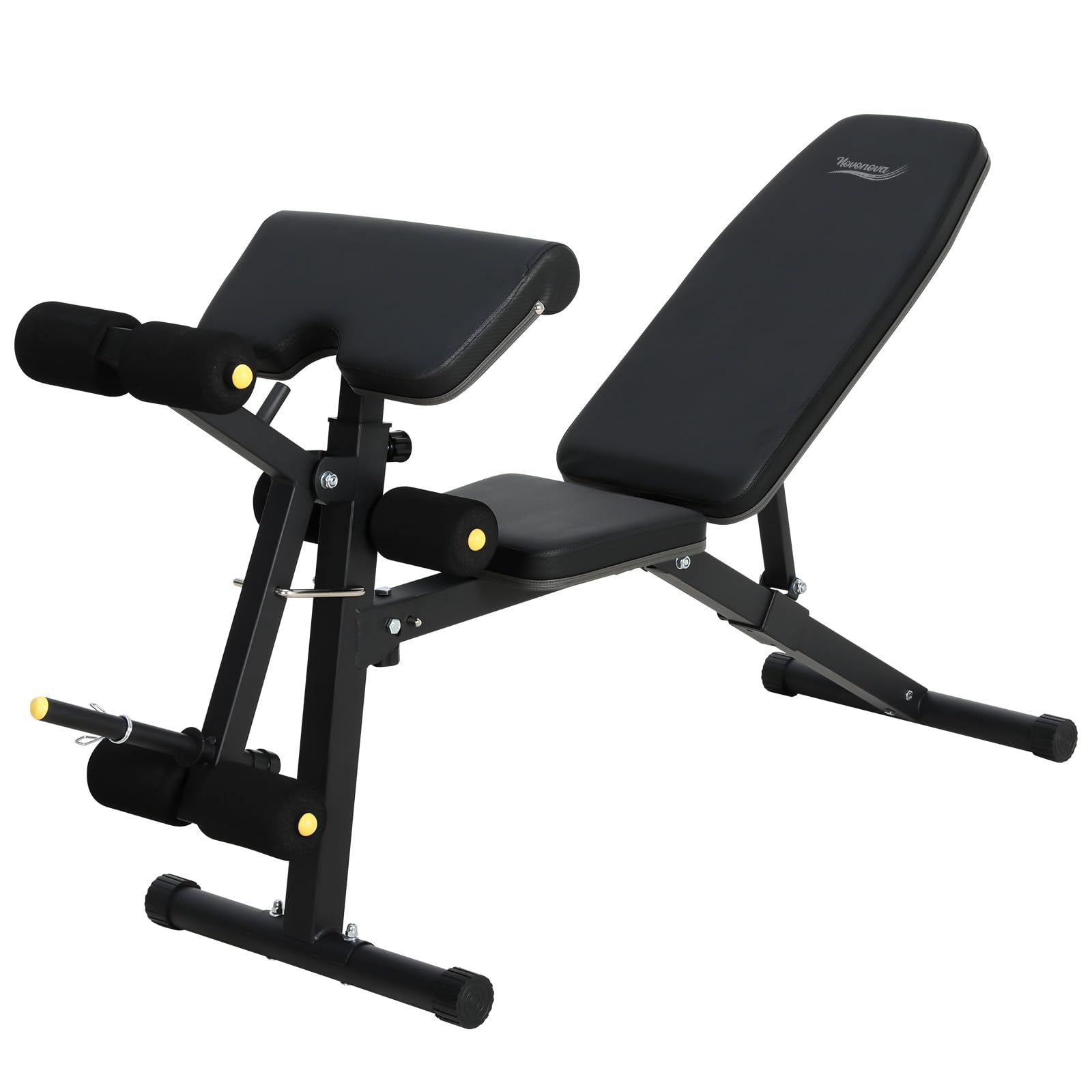 Novonova Panca Multifunzione per Casa, Panca Regolabile Pesi Inclinata per Allenamento, NV-5905