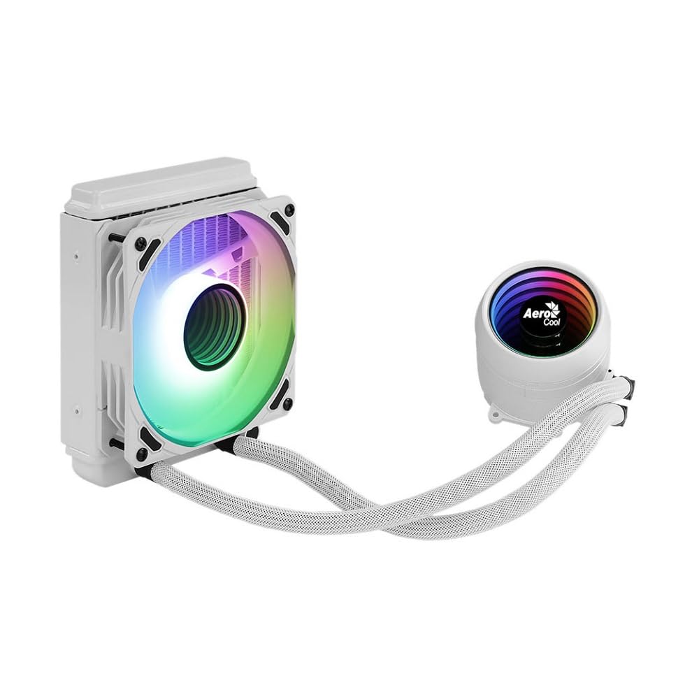 Aerocool MIRAGEL120W - Raffreddamento a Liquido CPU, Bianco