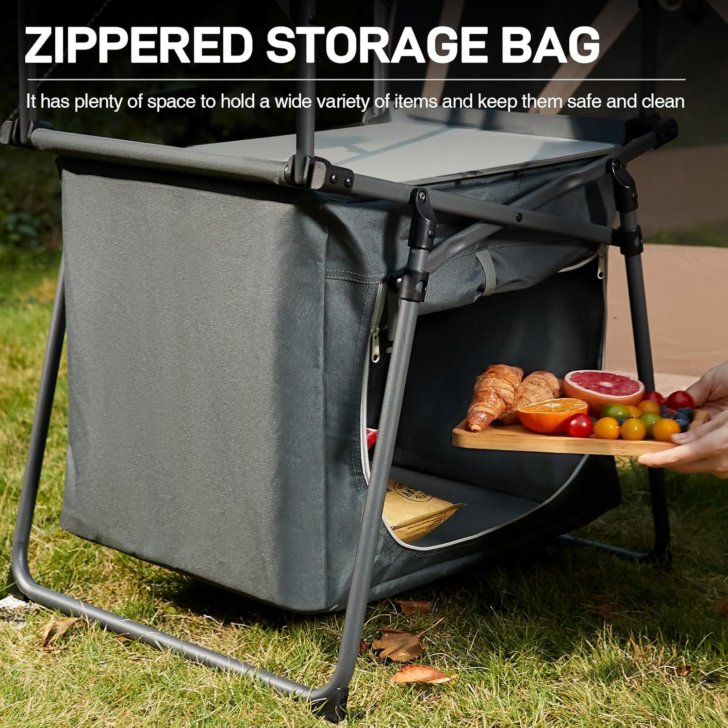 Ever Advanced Tavolo Campeggio Pieghevole con Parabrezza - immagine 5