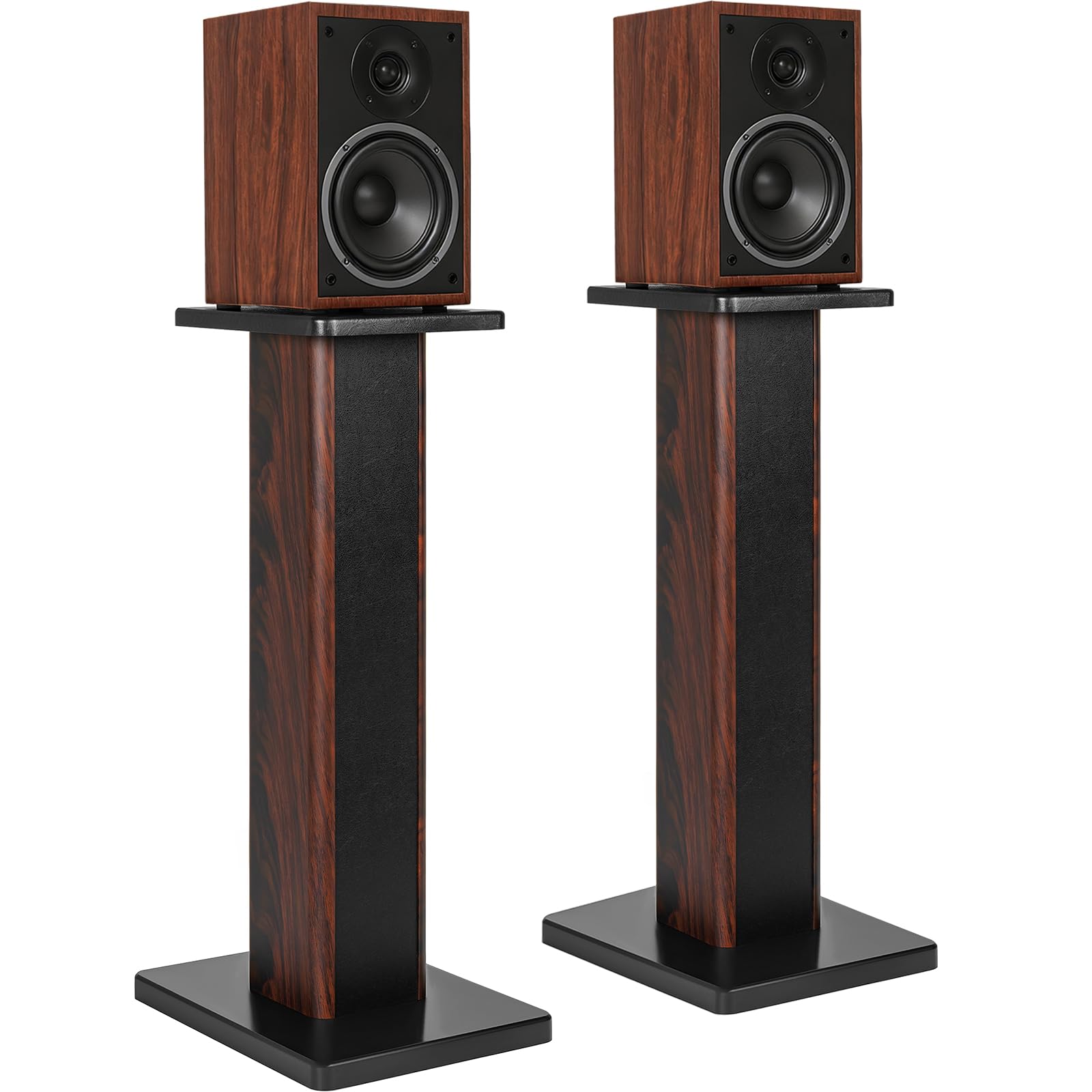 Set 2 Supporti Altoparlanti da Tavolo in Legno 80CM