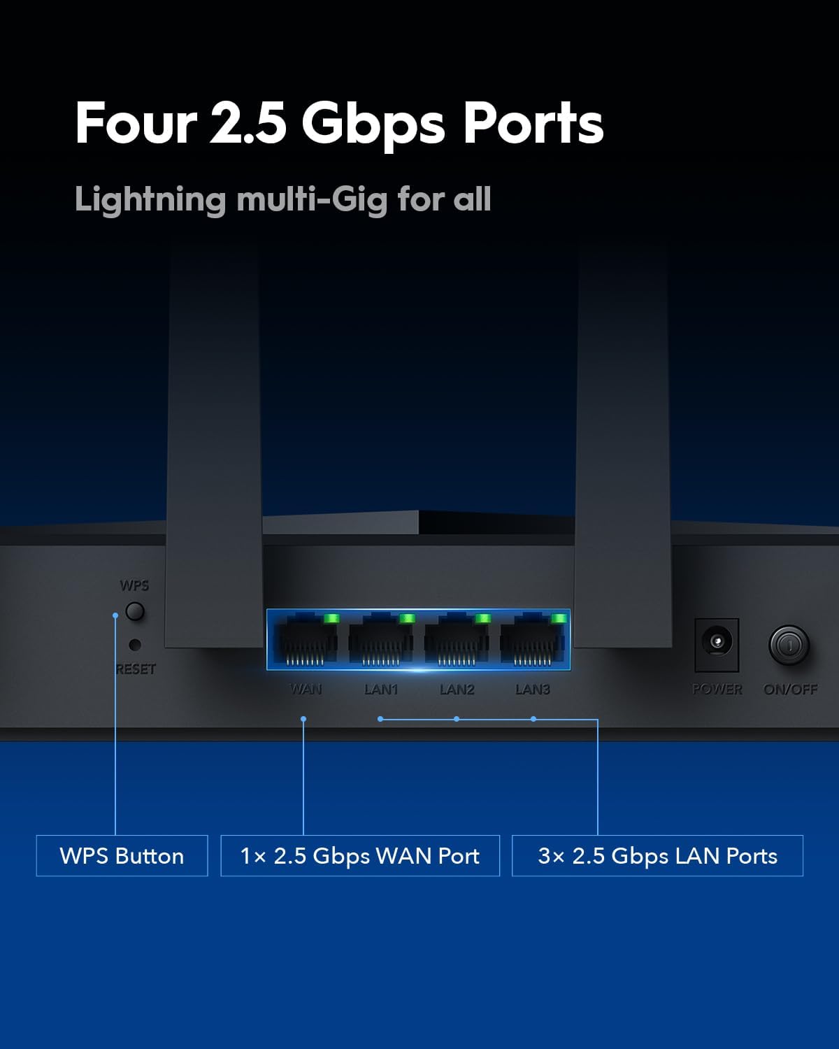 Cudy Router Wi-Fi 7 BE11000 Tri-Band 10 Gbps - immagine 6