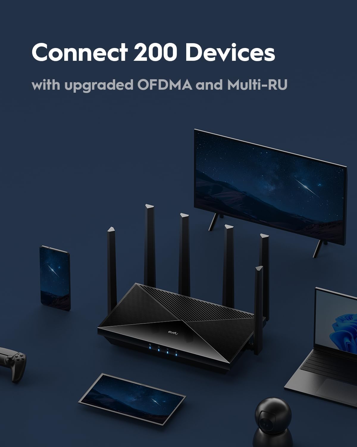 Cudy Router Wi-Fi 7 BE11000 Tri-Band 10 Gbps - immagine 7