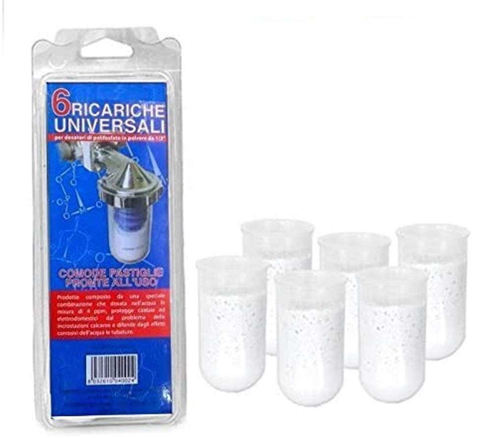 Ricariche Polifosfati Universali 6X per Dosatori