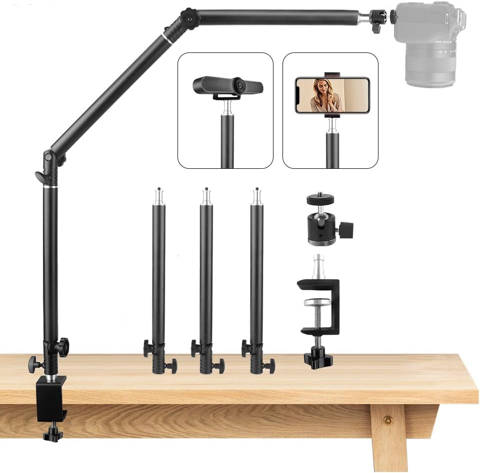 Jebutu Supporto Treppiede da Tavolo con Braccio Articolato - immagine 1