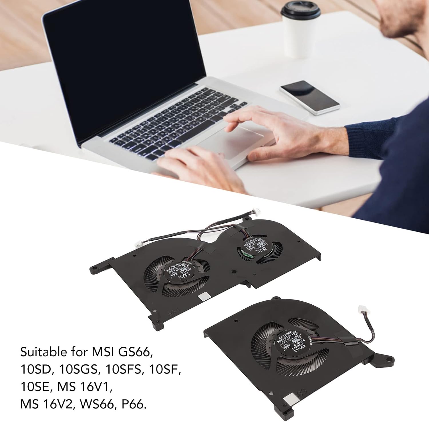 Ventola di Raffreddamento CPU per MSI GS66 - immagine 3