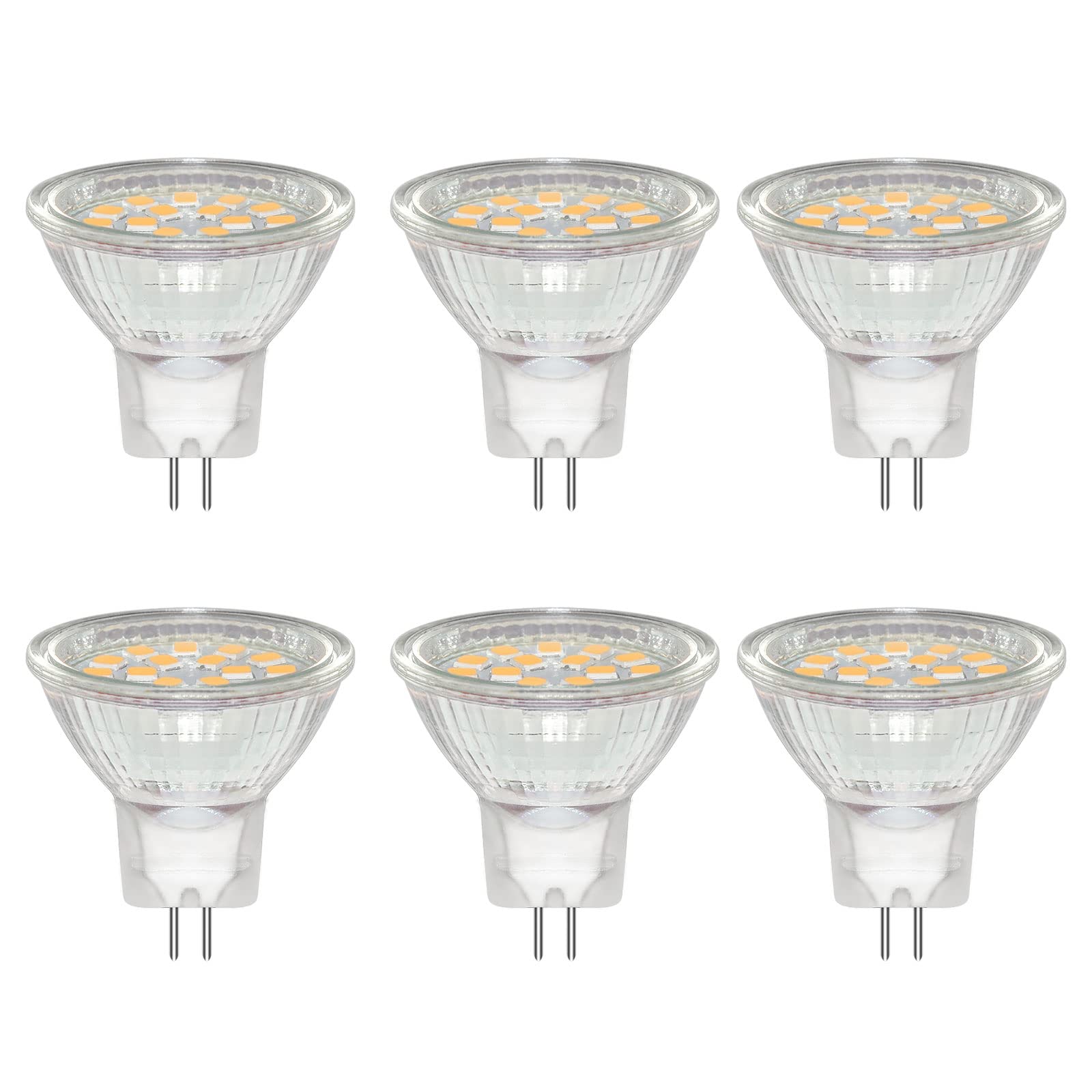 Lampadine Spot GU4 LED 3W 3000K (6 Pezzi)