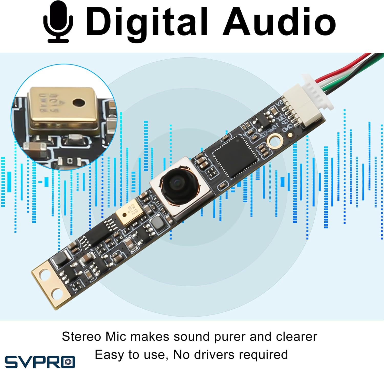 Svpro Modulo Fotocamera USB 16MP con Microfono - immagine 3