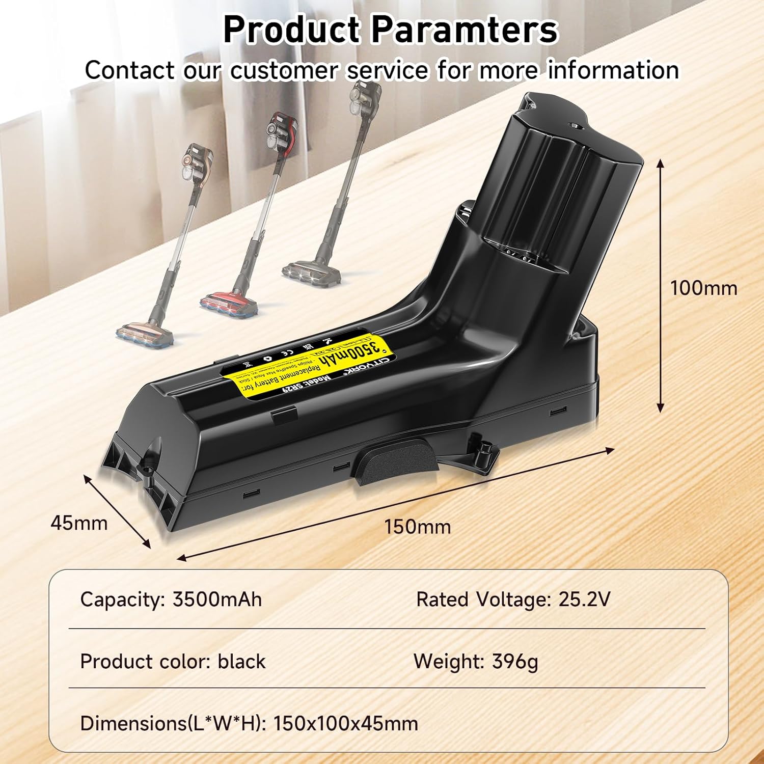 Cityork Batteria 25.2V/3500mAh per Philips SpeedPro Max - immagine 4