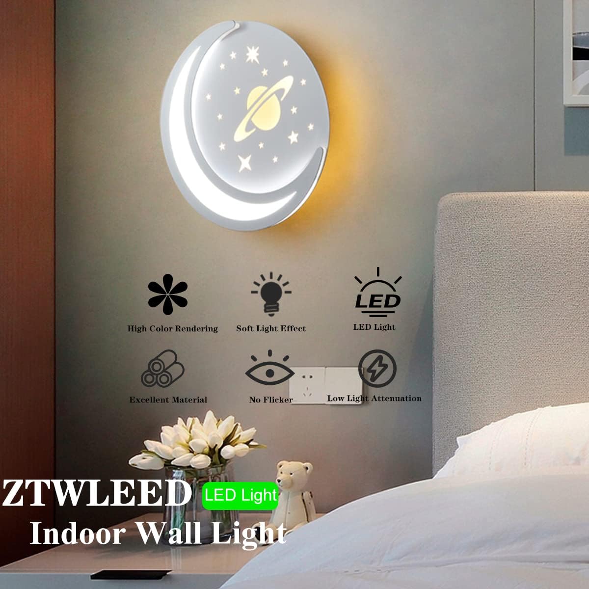 Ztwleed Applique da Parete Interno LED 14W - immagine 2